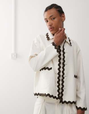 Reclaimed Vintage Limited Edition Co-ord With Scallop Taping