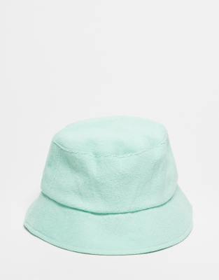 Reclaimed Vintage Unisex Bucket Hat In Mint Green Towelling
