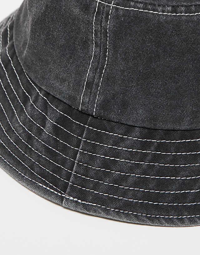 Reclaimed Vintage Unisex Logo Bucket Hat In Black