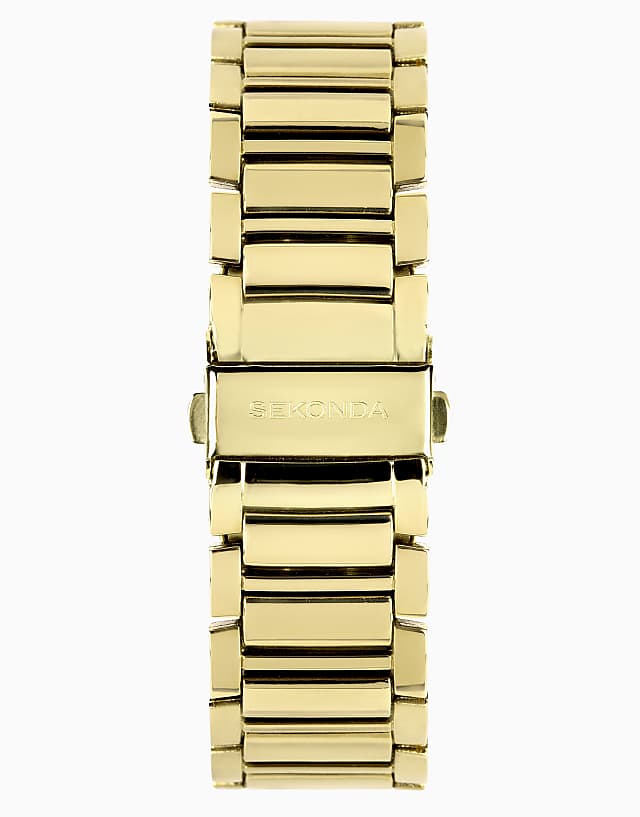 Sekonda Sekonda Beaumont 40mm Round Gold Watch In Gold