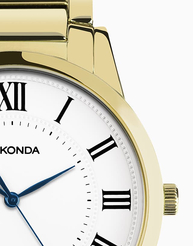 Sekonda Sekonda Beaumont 40mm Round Gold Watch In Gold