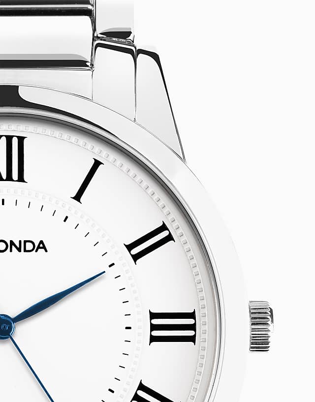 Sekonda Sekonda Beaumont 40mm Round Silver Watch In Silver