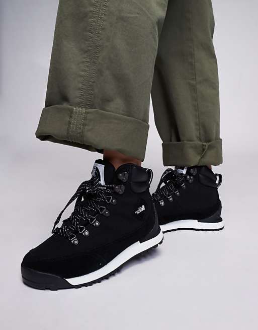 The North Face Back-To-Berkeley IV waterproof hiking boots in black and white
