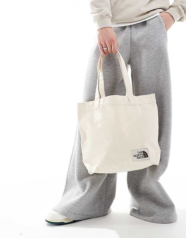 The North Face Camper Van Logo Tote Bag In Ecru