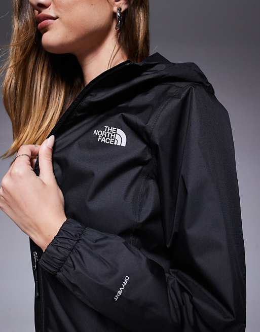 The North Face Quest Waterproof Hooded Jacket In Black