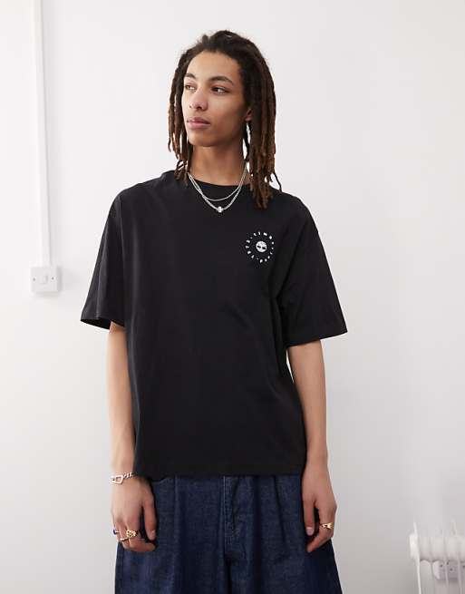 Timberland On My Feet Graphic Oversized T-shirt In Black