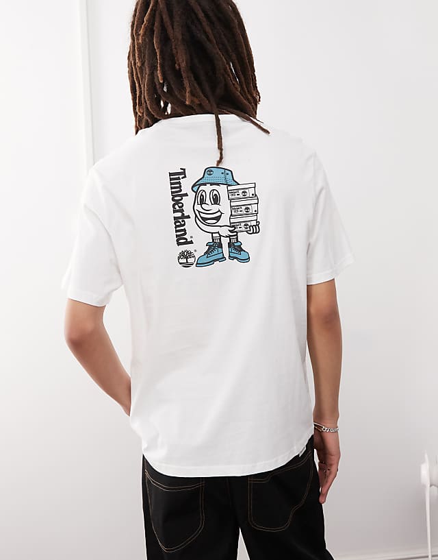 Timberland Shoebox Backprint Logo T-shirt In White