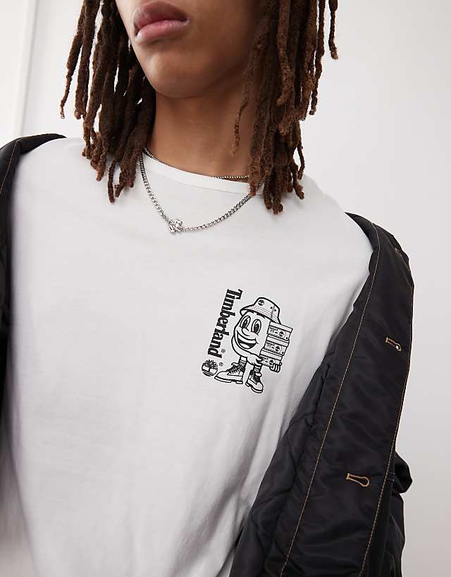 Timberland Shoebox Backprint Logo T-shirt In White