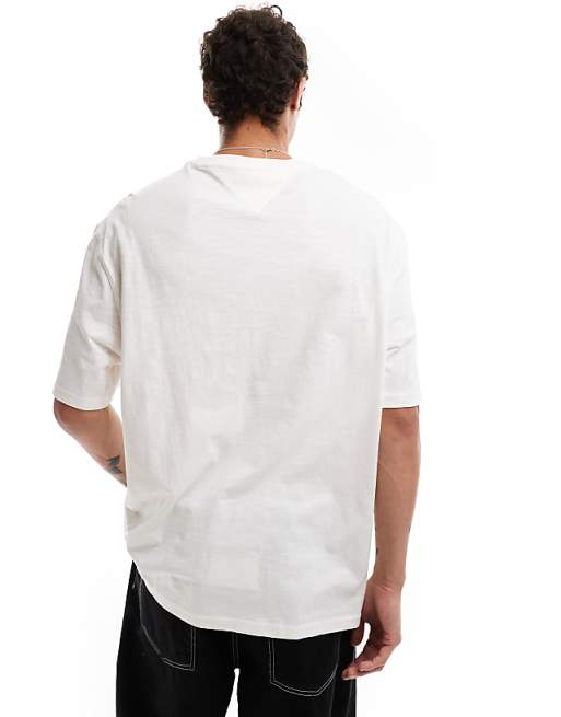 Tommy Jeans Retro Varsity Logo T-shirt In White