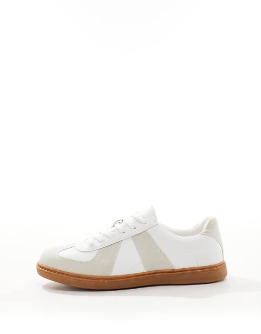 Truffle Collection Minimal Tennis Trainers In White