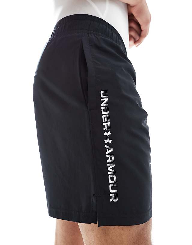 Under Armour Tech Woven Wordmark Shorts In Black